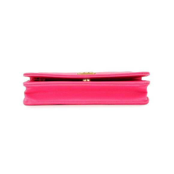 CHANEL Authentic Pink Logo Wallet - Picture 3 of 16